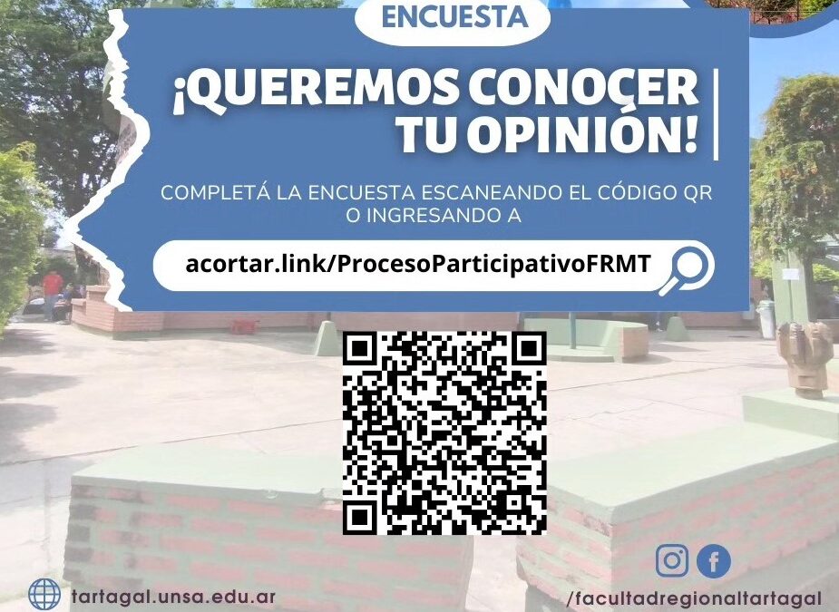 QUEREMOS CONOCER TU OPINIÓN