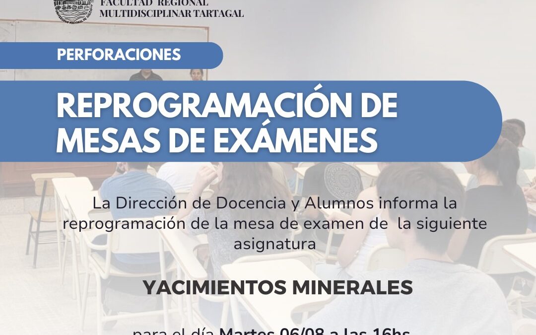 REPROGRAMACIÓN DE EXAMENES