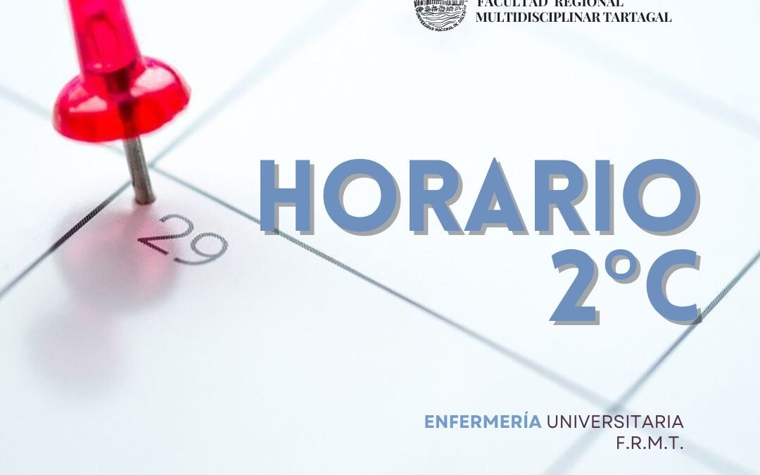 HORARIO 2°CUATRIMESTRE | Enfermería F.R.M.T.