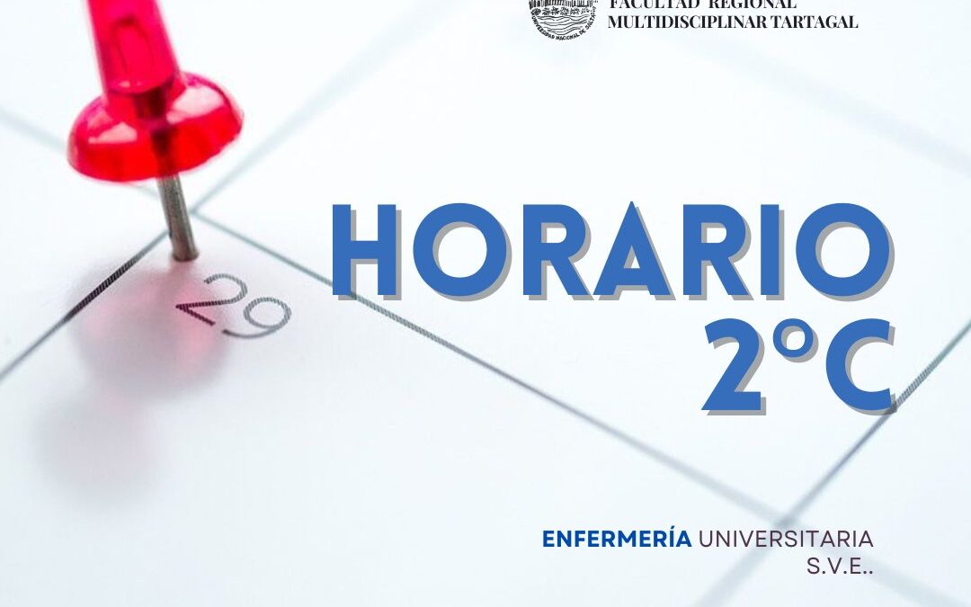 HORARIO 2°CUATRIMESTRE | Enfermería S.V.E.