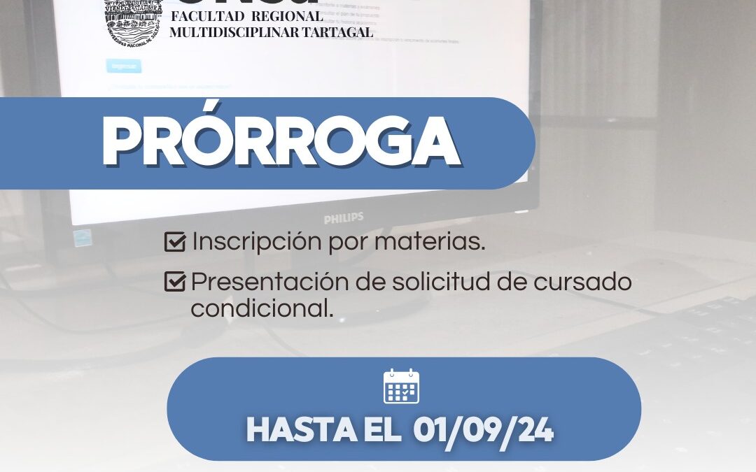 PRORROGA INSCRIPCION POR MATERIAS